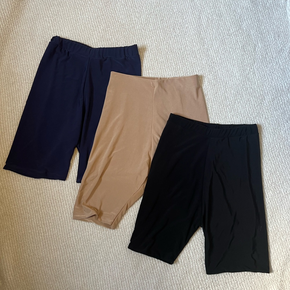 Three PLT biker shorts